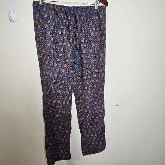 J. Crew Gingerbread Sleep Lounge Pants AG783 Medium - Picture 1 of 3